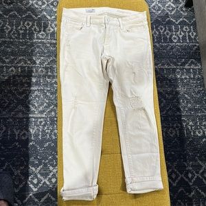 GAP Girlfriend Jeans Winter White 26R